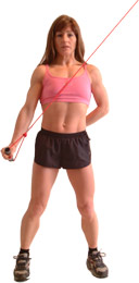 support your back with your spare hand