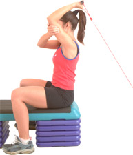 fix your arm in place with your spare hand