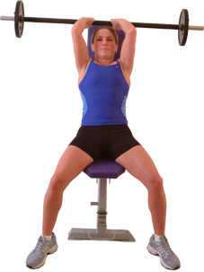 take care to avoid hitting your head or the bench