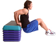 lower buttocks to floor - taking elbows behind