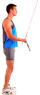 use a high pulley or lateral pulldown machine